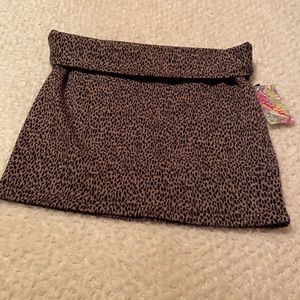 NWT Freckles Animal Print Skirt Size M